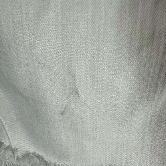 Liverpool Gia Glider Pull-On Skirt Fray Hem Side Gusset White US 8 Petite - Picture 10 of 13